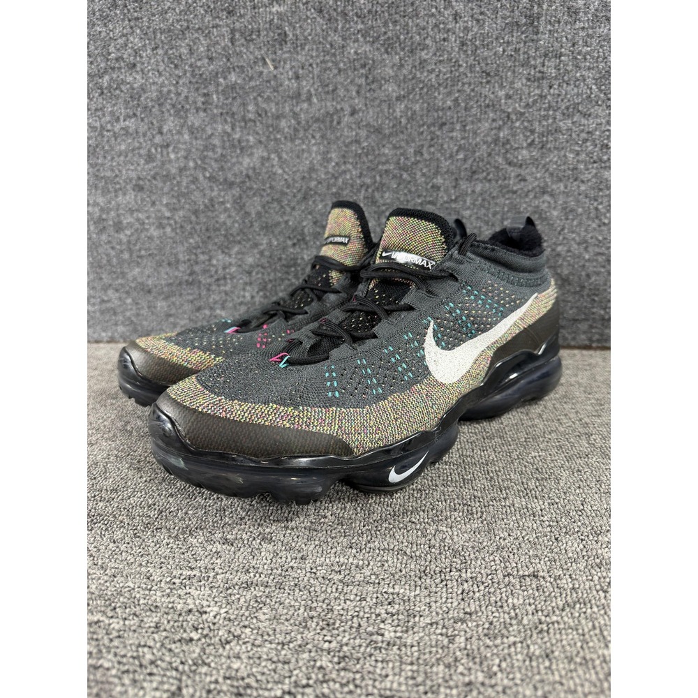 Nike Air VaporMax 2023 Flyknit Shoes Mens 12 Black Multi Sneakers DV1678 008